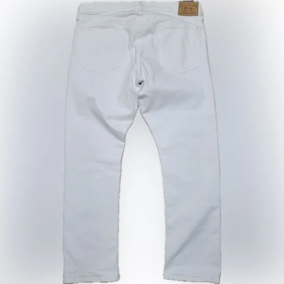 Ralph Lauren White Straight Jeans Classic Style - Picture 3 of 7